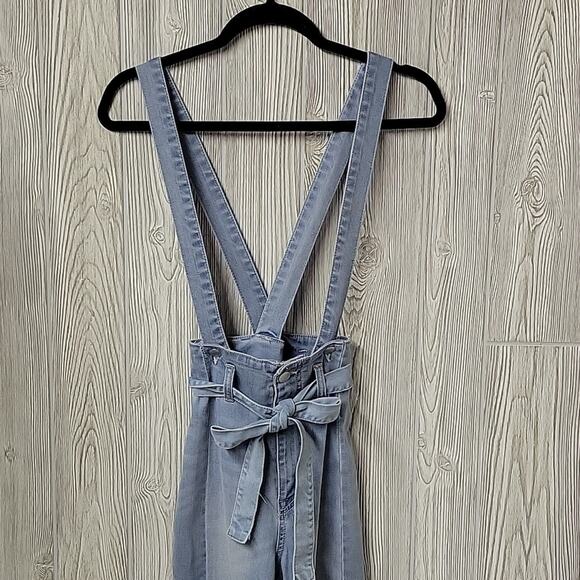 Fashion Nova Jean Overalls Womens Size 1 Waist 25 NWT - Picture 3 of 15